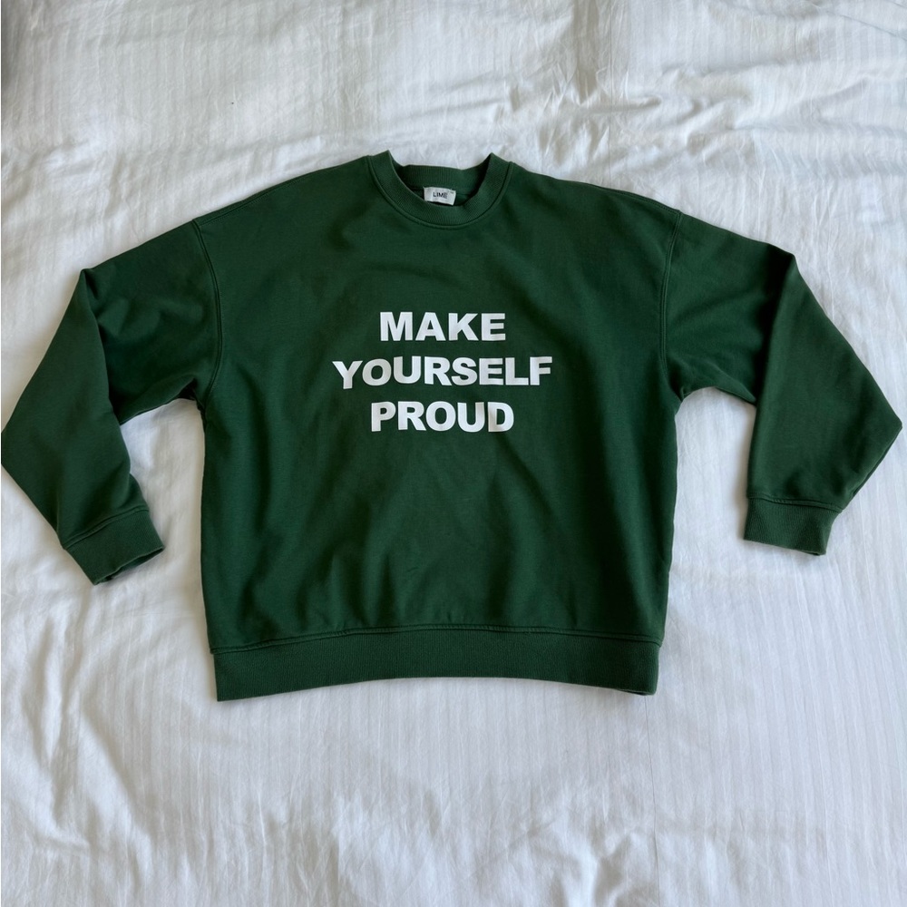 Green sweatshirt